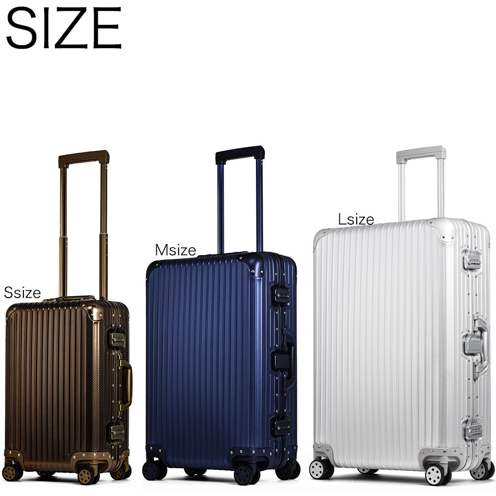 【outlets】アルミニウムキャリー Mサイズ(3~5泊対応) | 30002