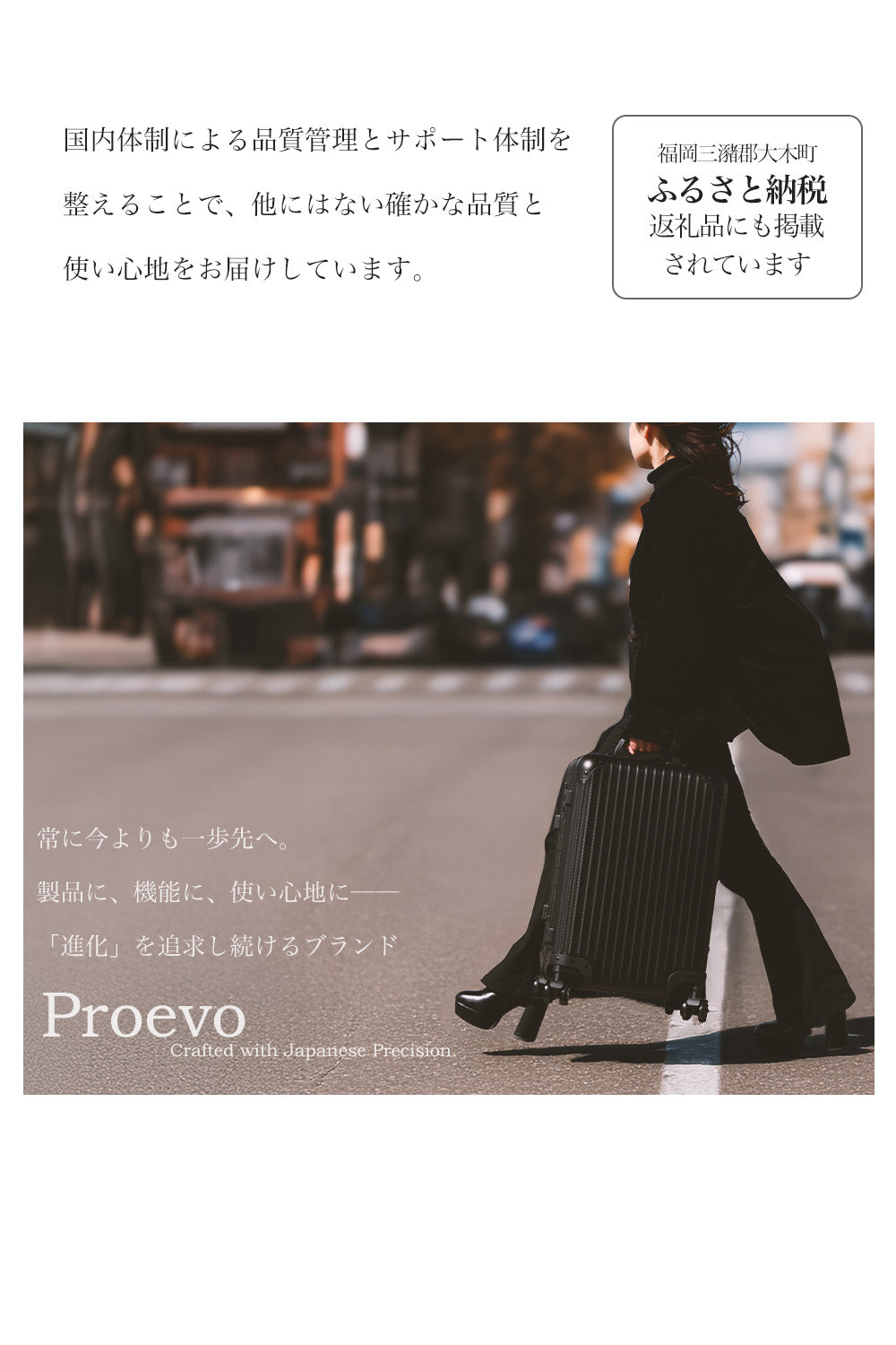 フルアルミスーツケース Lサイズ(1週間以上対応) | 30003 Proevo