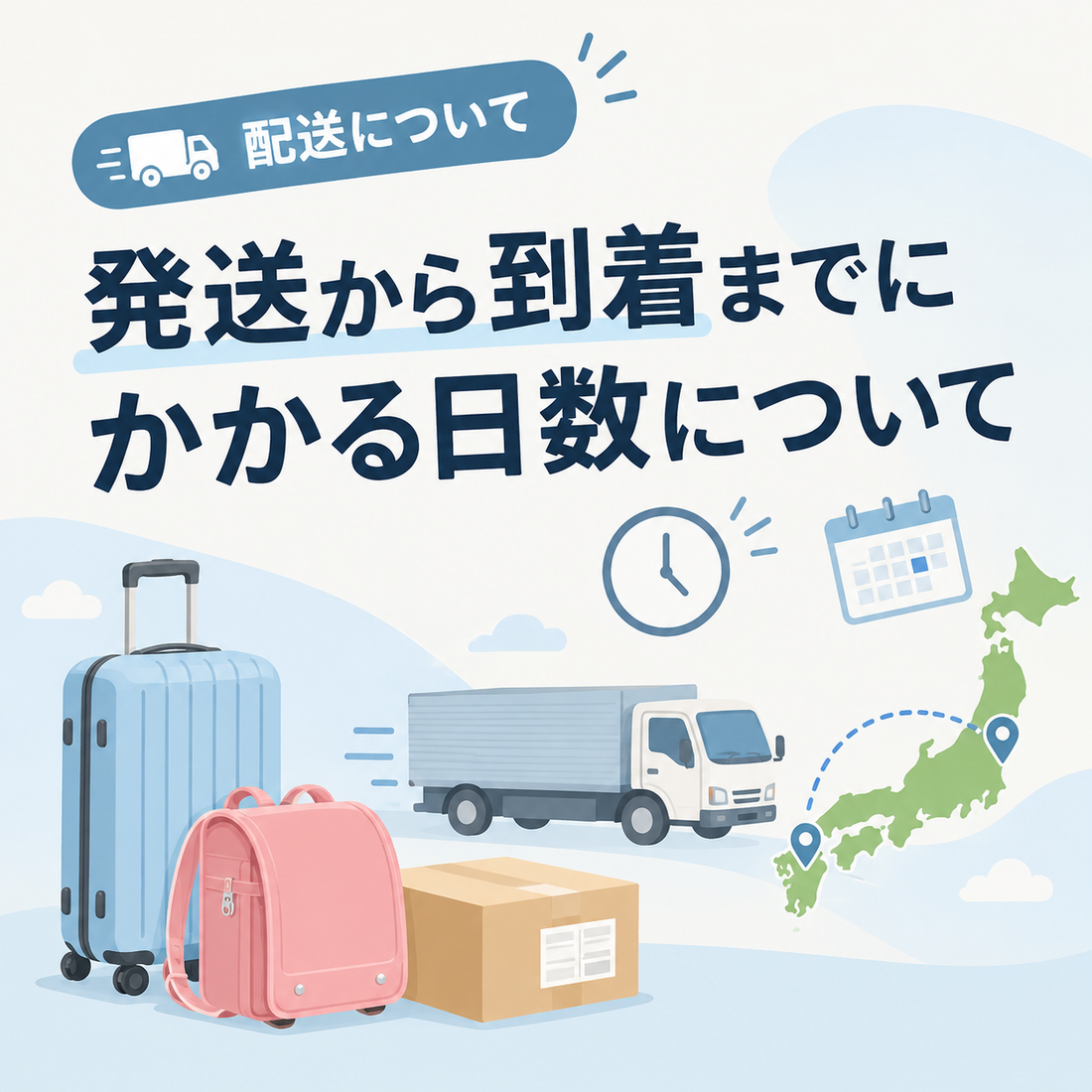 発送から到着までにかかる日数について