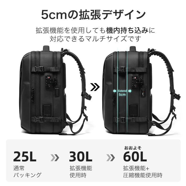 AiRLess 真空圧縮機能内蔵バックパック | bp0002