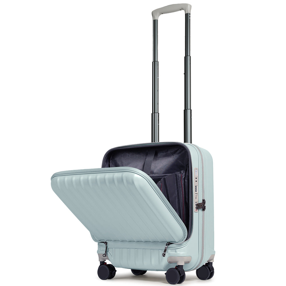 Proevo フロントオープン スーツケース スクエア SSサイズ 34L 機内持ち込み Proevo