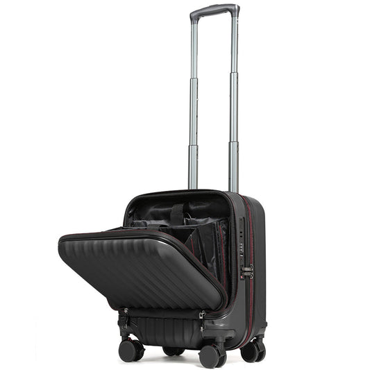 Proevo フロントオープン スーツケース スクエア SSサイズ 34L 機内持ち込み Proevo