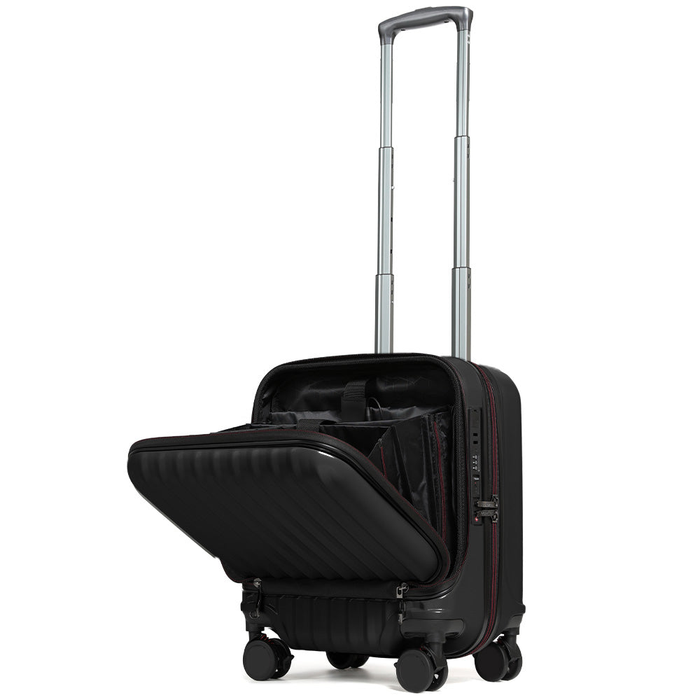 Proevo フロントオープン スーツケース スクエア SSサイズ 34L 機内持ち込み Proevo