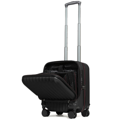 Proevo フロントオープン スーツケース スクエア SSサイズ 34L 機内持ち込み Proevo