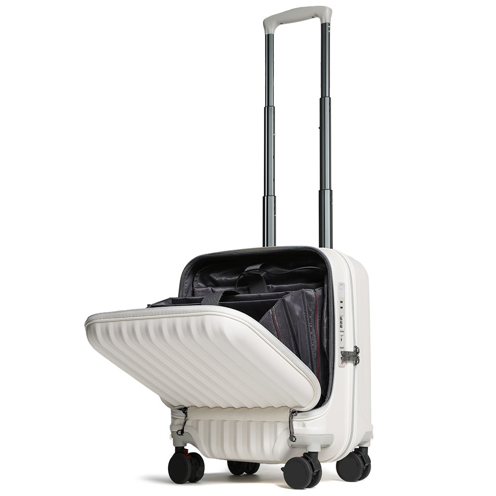 Proevo フロントオープン スーツケース スクエア SSサイズ 34L 機内持ち込み Proevo