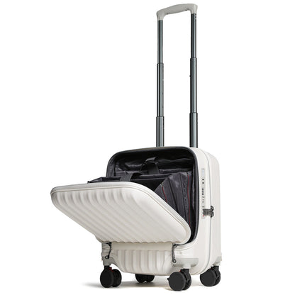 Proevo フロントオープン スーツケース スクエア SSサイズ 34L 機内持ち込み Proevo