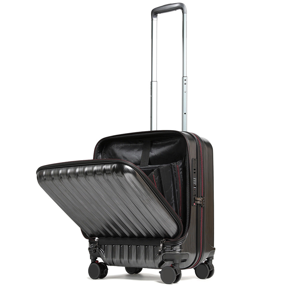 Proevo フロントオープン スーツケース スクエア S-MAXサイズ 40L 機内持ち込み Proevo