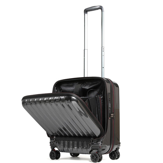 Proevo プロエボ スーツケース フロントオープン Sサイズ 37L 機内持ち込み スクエア Proevo