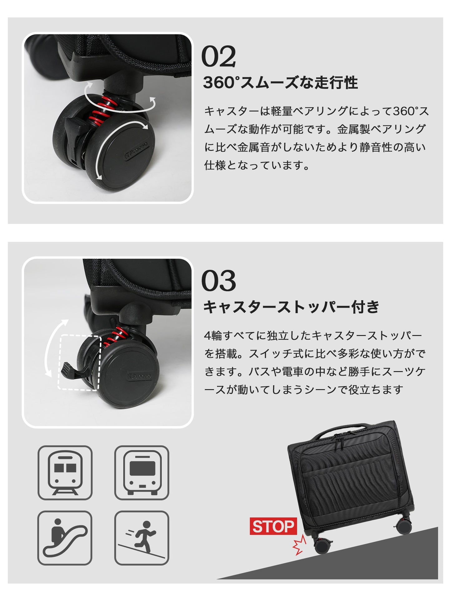 【公式ショップ限定早期予約特典あり！】超軽量 横型ソフトキャリー Sサイズ(1～3泊対応) | 20050E