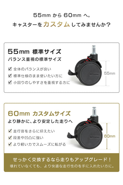 【丸軸】Proevo EASY CASTER (交換用キャスター) | ec001/ec004