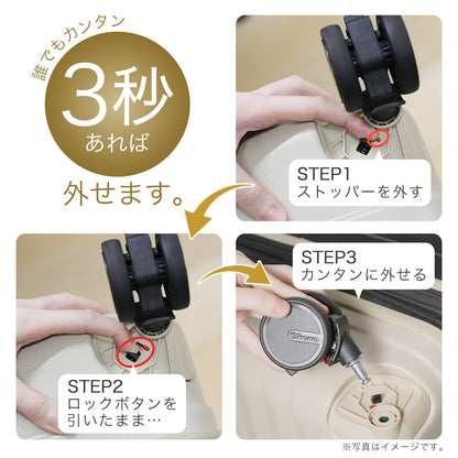 Proevo フロントオープン スーツケース スクエア S-MAXサイズ 40L 機内持ち込み Proevo