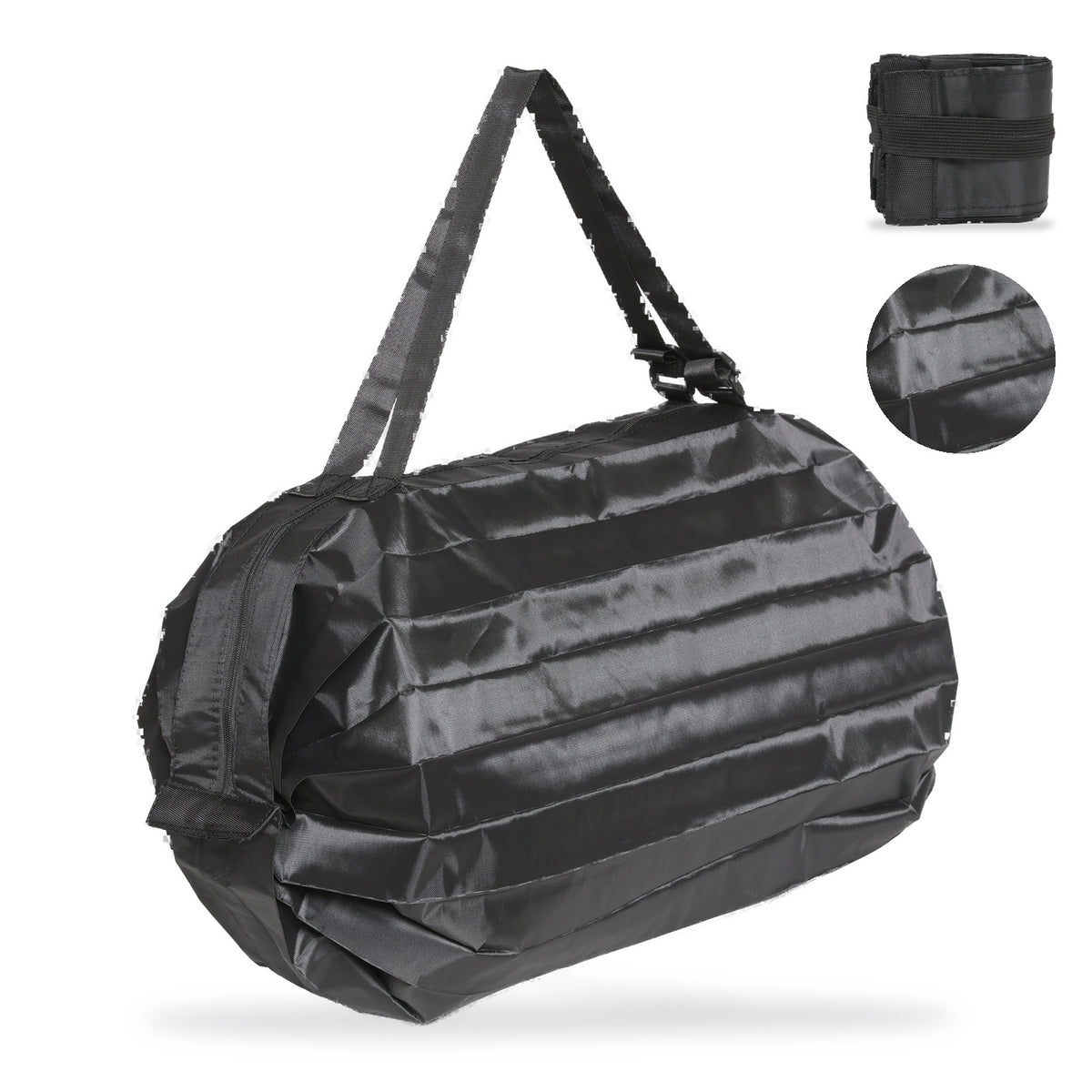 畳めるエコバッグ 手持ち＆ショルダー2way ファスナー開閉 | BAG-8
