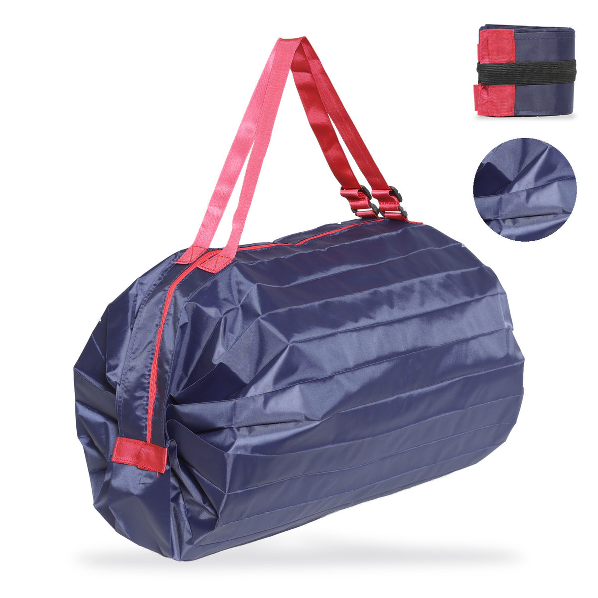 畳めるエコバッグ 手持ち＆ショルダー2way ファスナー開閉 | BAG-8