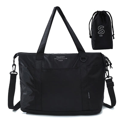 畳めるコンパクトバッグ 拡張可能 手持ち＆ショルダー2Way ファスナー開閉 | BAG-9