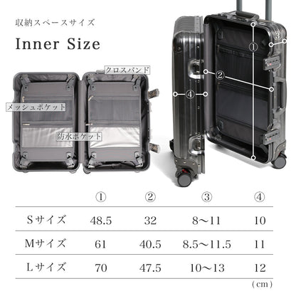 【一部予約販売】Proevo ALUMO Sサイズ(1～3泊対応) | 30001