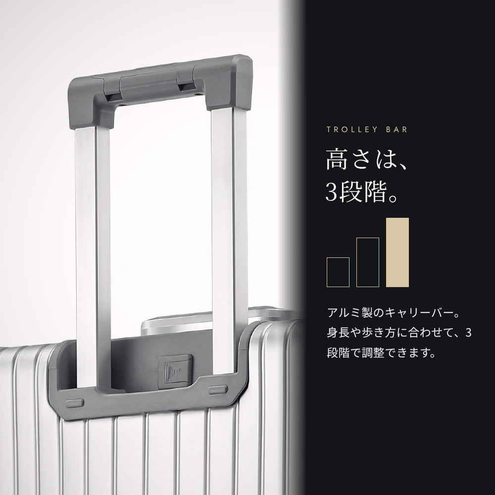 【アウトレット品】 Proevo ALUMINUM CARRY Sサイズ(1～3泊対応) | tx2416